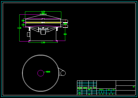 XZS1500旋振筛图纸